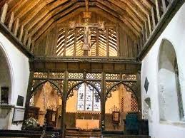 Interior of St. Dunstan parish church, Frinsted.